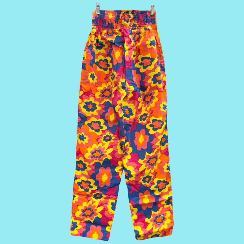 L.E. Kia Trousers: ORGANIC COTTON Imogen Print - Picture 2 of 5